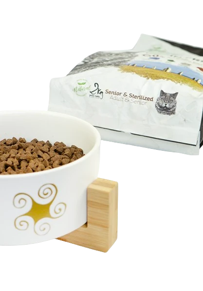 Bowl and pet food package Lenda senior sterilized