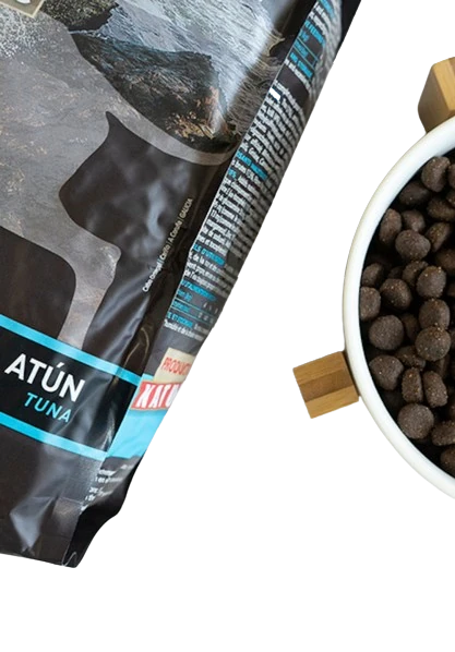 Bowl and pet food package Lenda Tuna Grain Free
