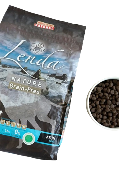 Bowl and pet food package Lenda Tuna Grain Free