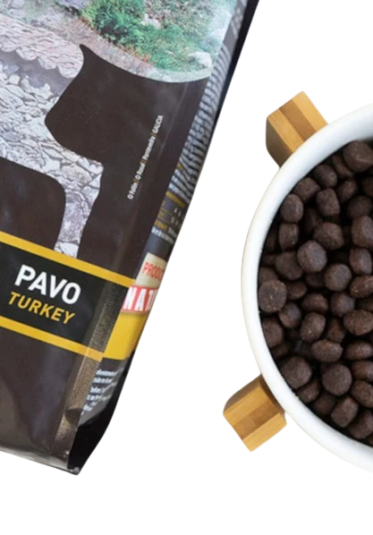 Bowl and pet food package Lenda Turkey Grain Free