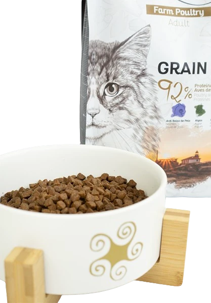 Lenda Adult Cat Farm Poultry Comedouro e saco Lenda para gatos Farm Poultry ração