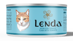 Deliciosas latitas para gatos de atún con tomate