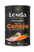 Comida humeda de Conejo con zanahorias