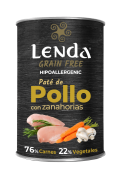 Comida humeda de Pollo con zanahorias